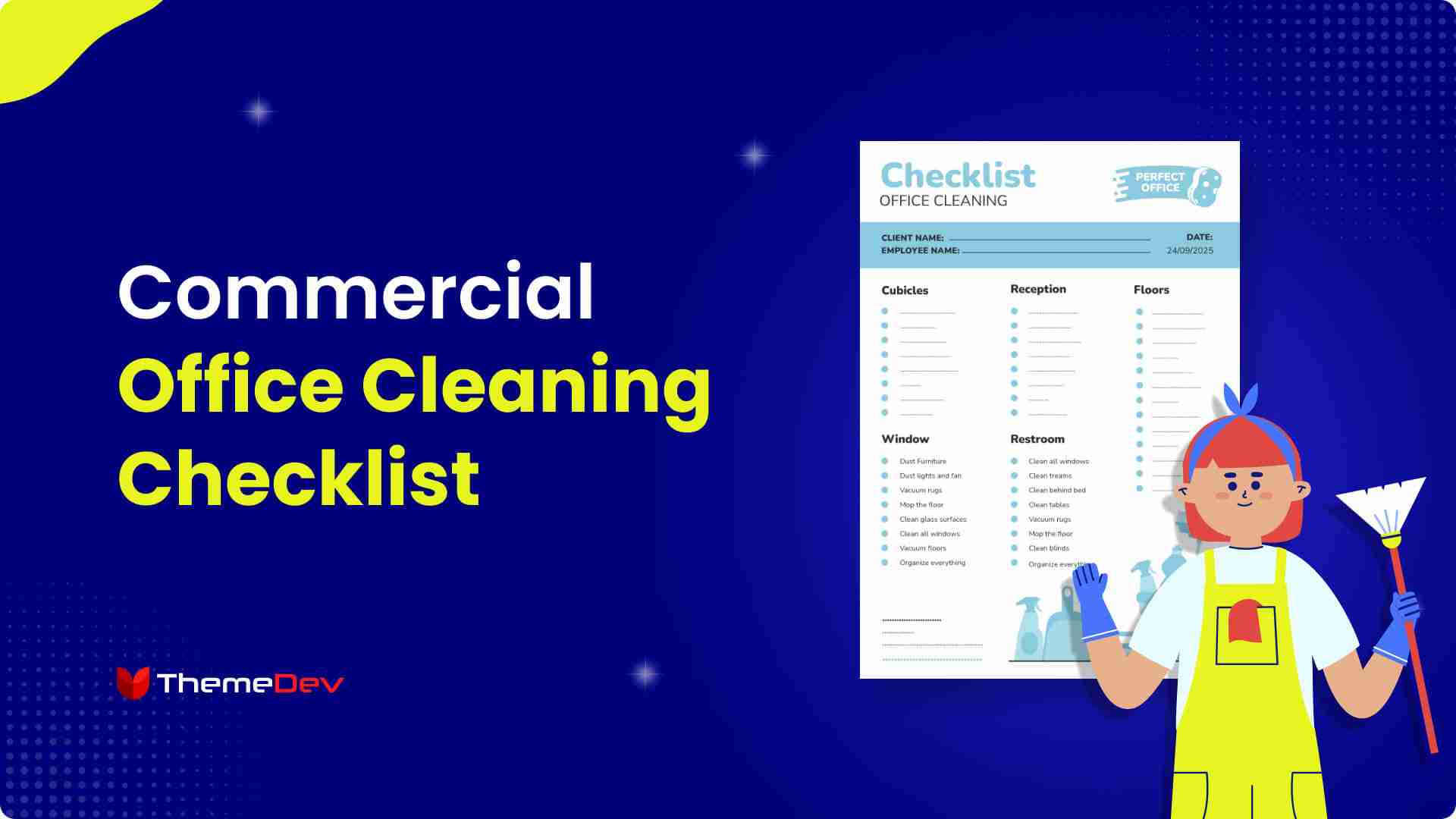 Commercial Office Cleaning Checklist for Cleaning Businesses